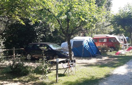 The campsite pitches